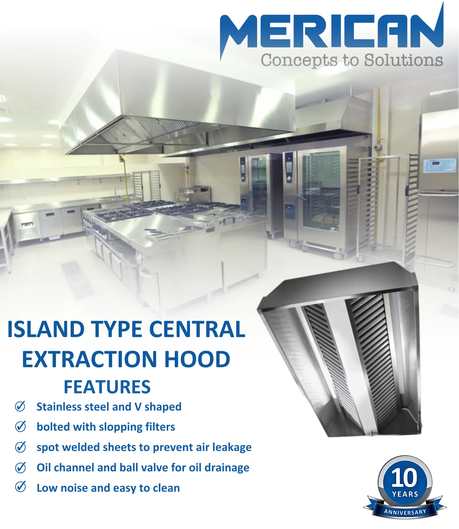 Island-Type Extraction Hood